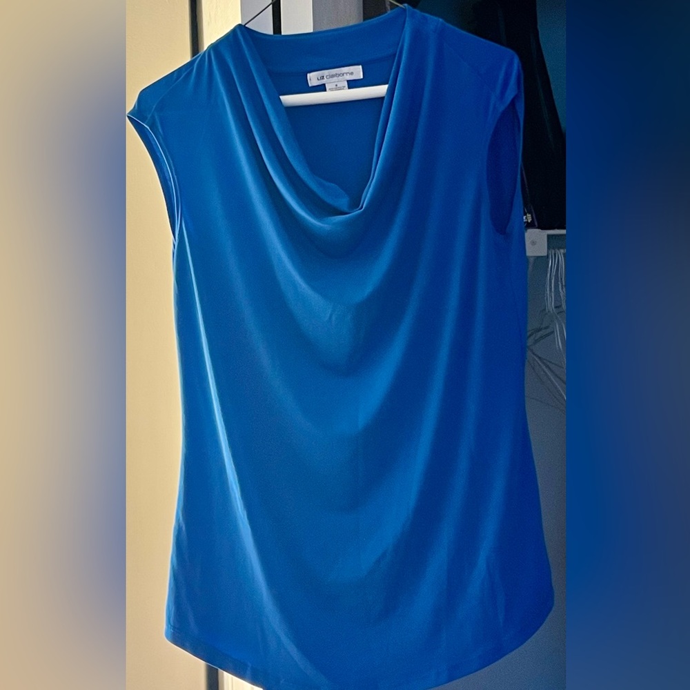 Liz Claiborne Sleeveless Cowl-neck  Blouse